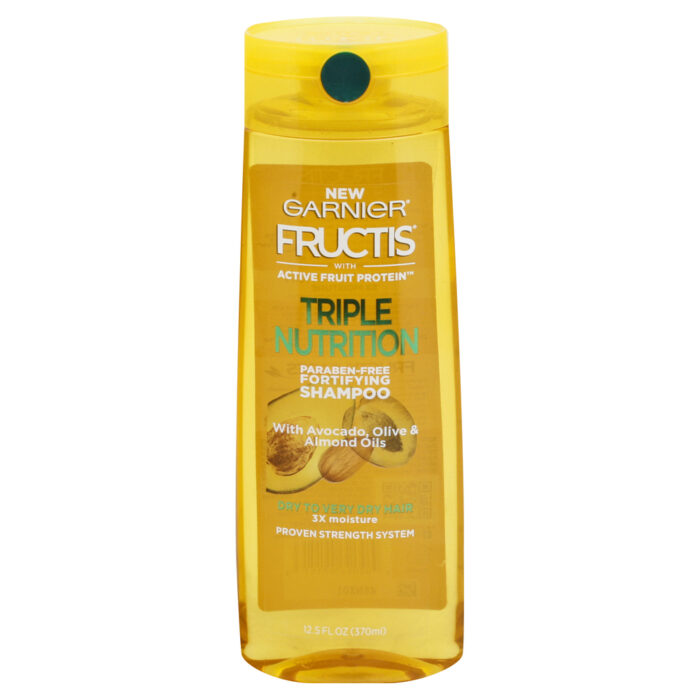 Garnier, Fructis Triple Nutrition Fortifying Shampoo With Avocado Olive & Almond Oils, Case Of 6, 12.5 Fl Oz - Image 1