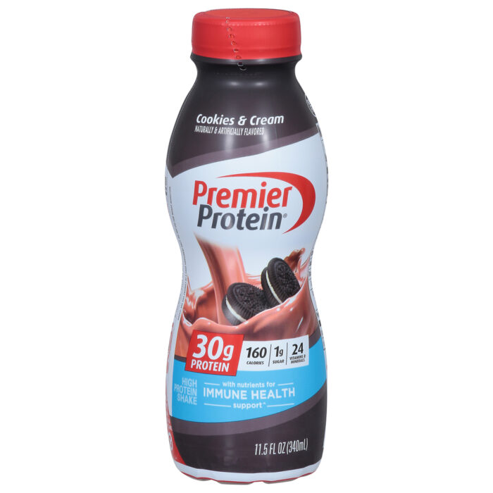 Premier Protein, High Protein Shake Cookies & Cream, Case Of 12, 11.5 Fl Oz - Image 1
