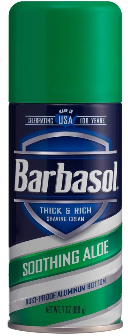 Barbasol, Thick And Rich Soothing Aloe Shaving Cream, Case Of 6, 7 Oz