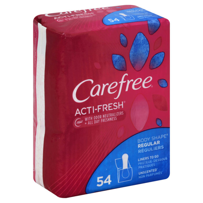 Care Free, Regular Pantiliners To Go Unscented Regular, Case Of 4, 54 Ct - Image 1