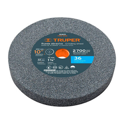 10 X 1-1/4" Grain 36 Aluminum Oxide Bench Grinding Wheels