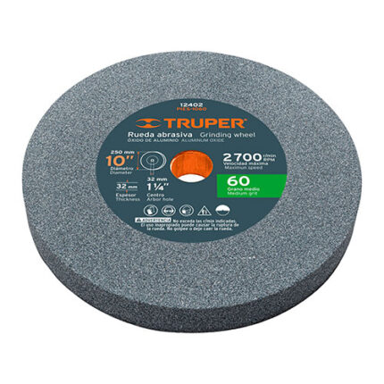 *** 10 X 1-1/4" Grain 60 Aluminum Oxide Bench Grinding Wheel                         Special Order Item (Extended Lead Time 35-50 Days)