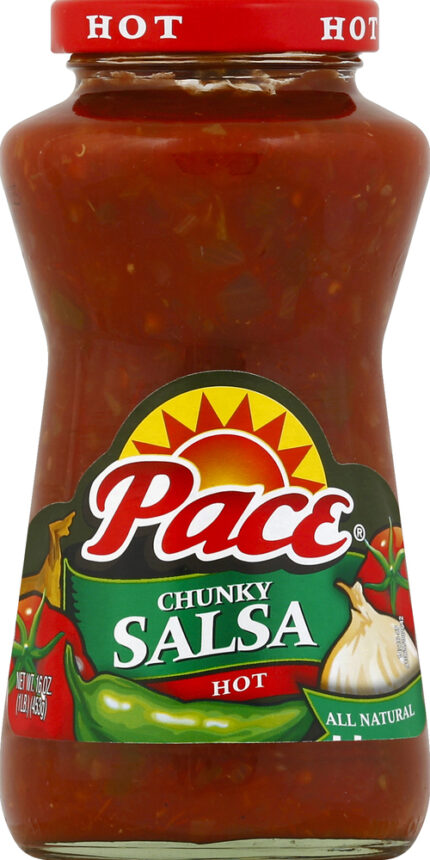 Pace, Hot Chunky Salsa, Case Of 12, 16 Oz