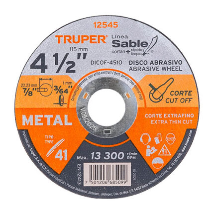 Type 1 Metal And Stainless Steel Cutting Wheels, Extra C