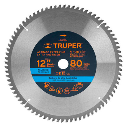 12", 80 Teeth, Saw Blade Aluminum