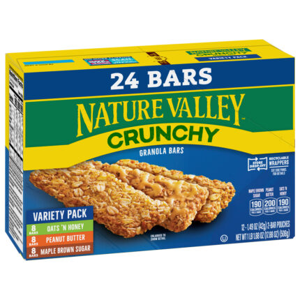 Nature Valley, Crunchy Granola Bar Variety Pack, Case Of 6, 17.8 Oz