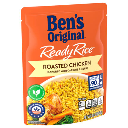 Ben'S Original, Ready Rice Roasted Chicken Rice, Case Of 12, 8.8 Oz
