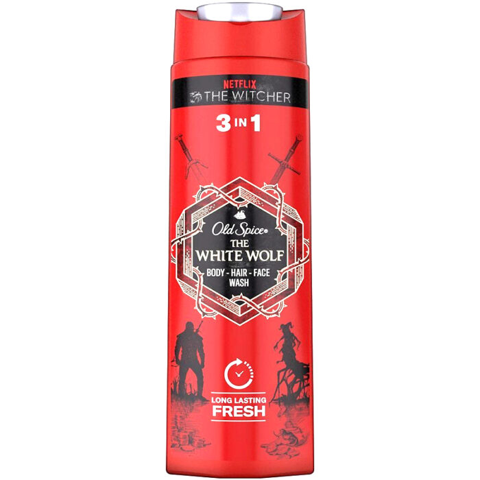 Old Spice Body Wash 400 Ml 3 In 1 White Wolf - Image 1