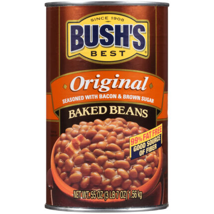 Bush'S, Original Baked Beans Can, Case Of 6, 55 Oz