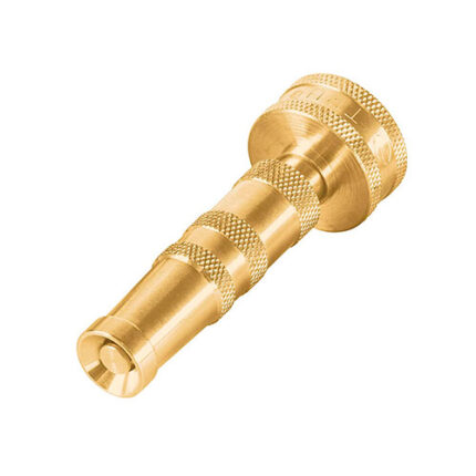 3-1/2" Solid Brass Straight Twist Nozzle
