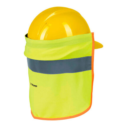 12", Hard Hat Sun Shade, Hi-Vis Green