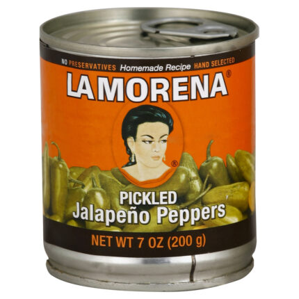 La Morena, Pickled Jalapeno Peppers, Case Of 24, 7 Oz