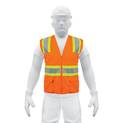 Orange Safety Vest With Bags