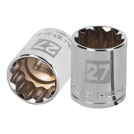 27Mm 12-Point Socket 1/2" Drive