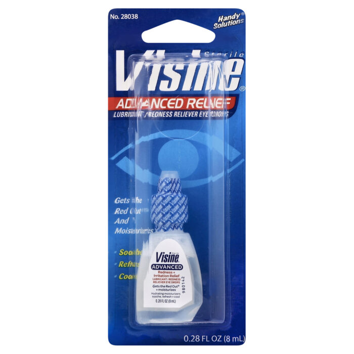 Visine, Advanced Relief Eye Drops, Case Of 4, 0.28 Fl Oz - Image 1