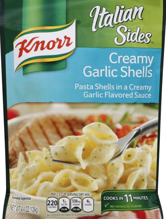 Knorr, Creamy Garlic Shells, Case Of 12, 4.9 Oz - Image 1