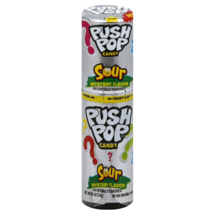Baby Bottle, Candy Push Pop Sour, Case Of 24, .5 Oz