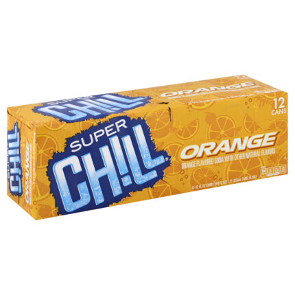 Super Chill, Orange Soda, Case Of 2, 144 Fl Oz