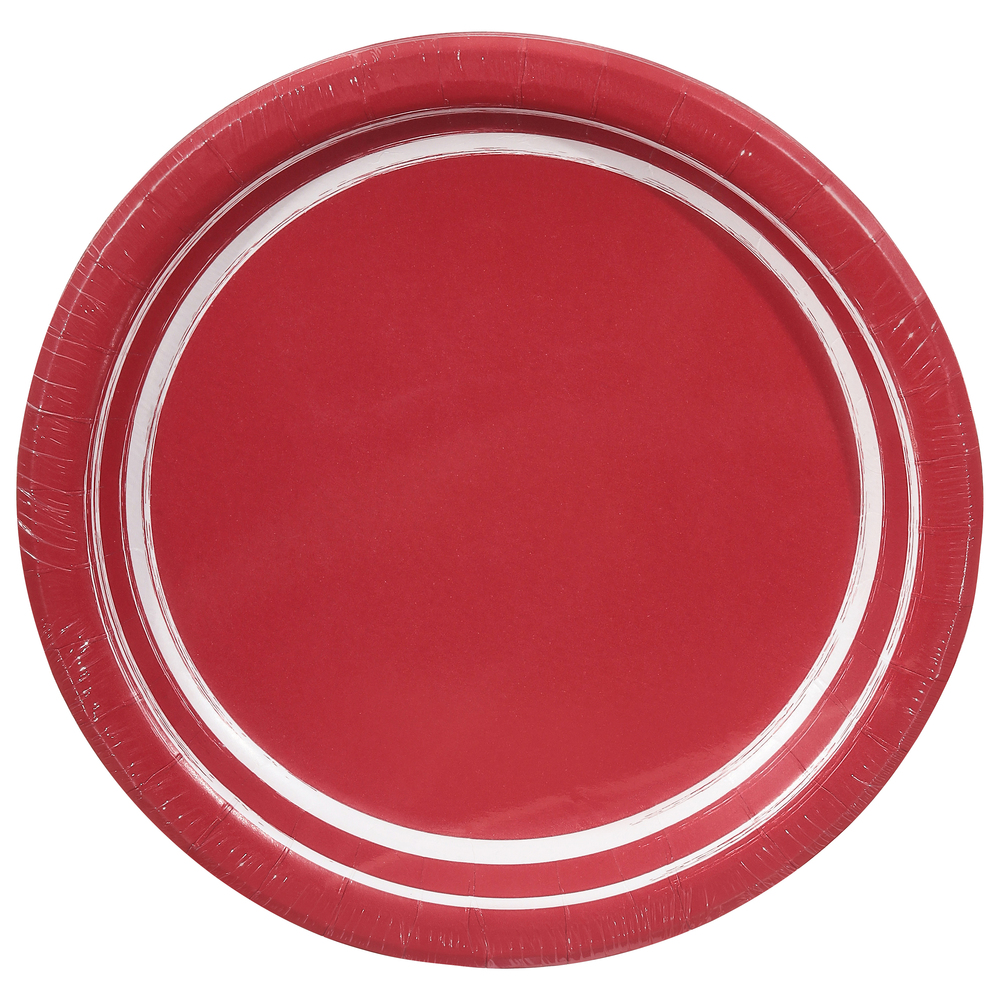 13cf74d5c21141ac9b04b2456bbd021a_Syndigo_O.jpg Sensations, Premium Classic Red Plates, Case Of 12, 10 Ct - Image 1