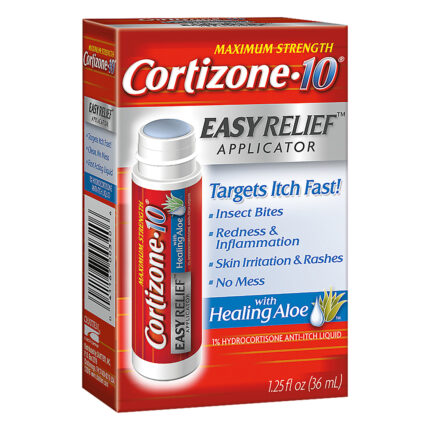 Cortizone, 10 Maximum Strength Easy Relief Applicator, Case Of 4, 1.25 Fl Oz