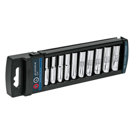 10-Pc Deep Socket Sets 1/4" Drive Stdr