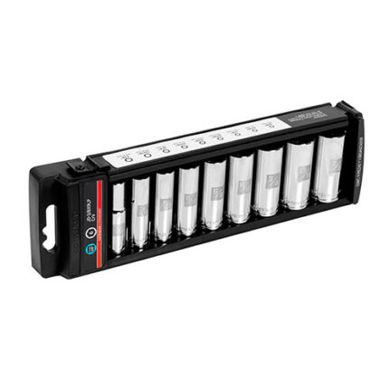 9-Pc Deep Socket Sets 3/8" Drive Stdr
