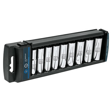 9-Pc Deep Socket Sets 3/8" Drive Metric