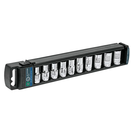 10-Pc Metric Short Socket Set 1/2" Drive