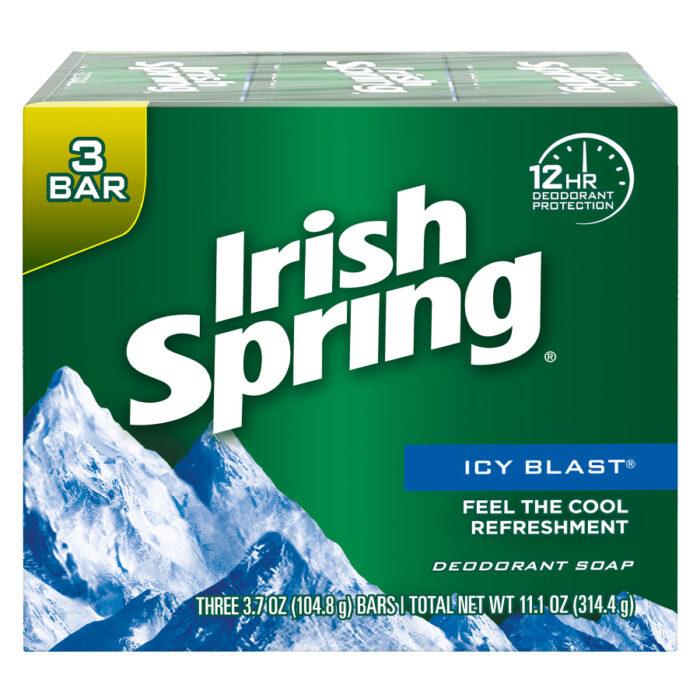 Irish Spring Bar Soap 3.75 Oz 3 Pk Icy Blast - Image 1