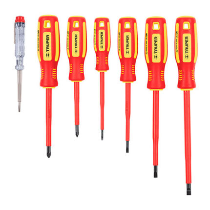 6-Insulated Screwdriver Circuit Tester Set