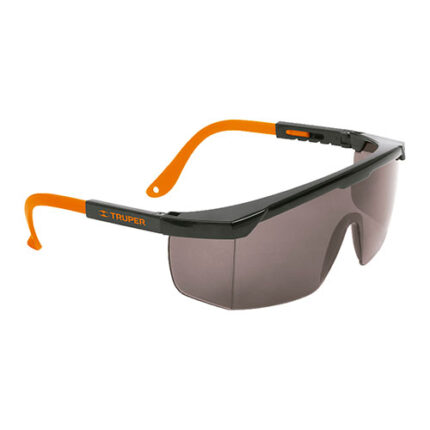 Adjustable Temples Gray/Smoke Safety Gla