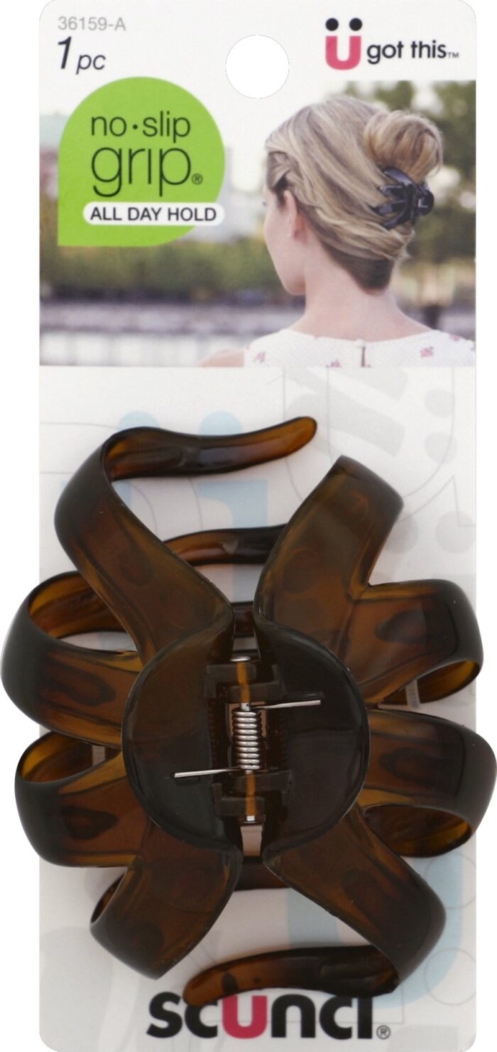 Scunci, No Slip Grip Octopus Claw/Jaw Hair Clip, Case Of 3, 1 Ct - Image 1