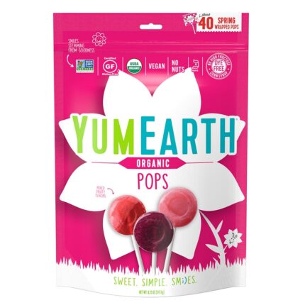 Yumearth, Organic Pops Spring Wrapped Pops, Case Of 18, 8.73 Oz