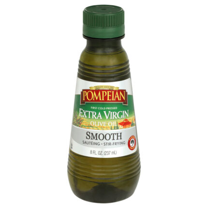 Pompeian, Smooth Extra Virgin Olive Oil, Case Of 12, 8 Fl Oz