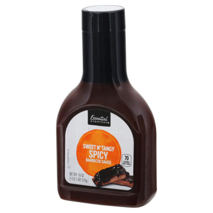 Essential Everyday, Sweet N' Tangy Spicy Barbecue Sauce, Case Of 12, 18 Oz