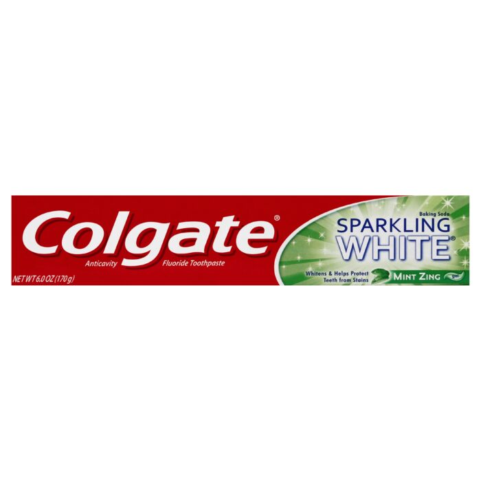 Colgate, Sparkling White Whitening Toothpaste Mint Zing, Case Of 6, 6 Oz - Image 1