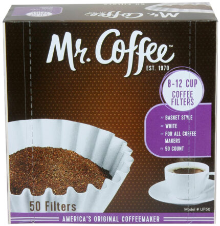 Mr. Coffee, Coffee Filters 8-12 Cups For Drip Filter Brewers, Case Of 12, 50 Ct
