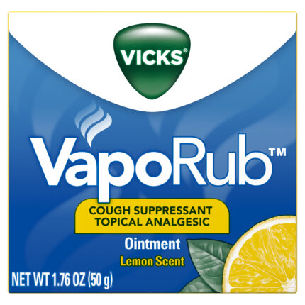 Vicks, Vaporub Lemon Scent Ointment, Case Of 6, 1.76 Oz