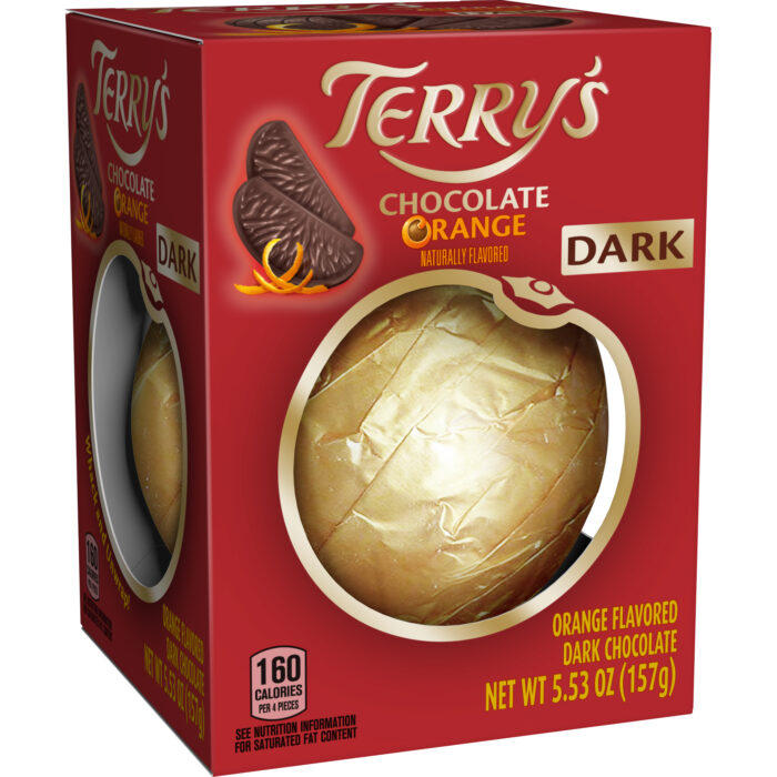 Terrys, Dark Chocolate Orange Chocolate Ball Box, Case Of 48, 5.53 Oz - Image 1