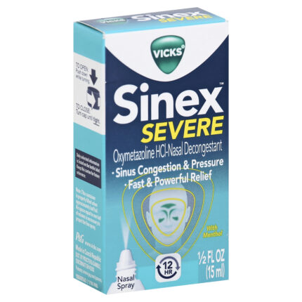 Vicks, Sinex Server Nasal, Decongestant, Case Of 4, .5 Fl Oz