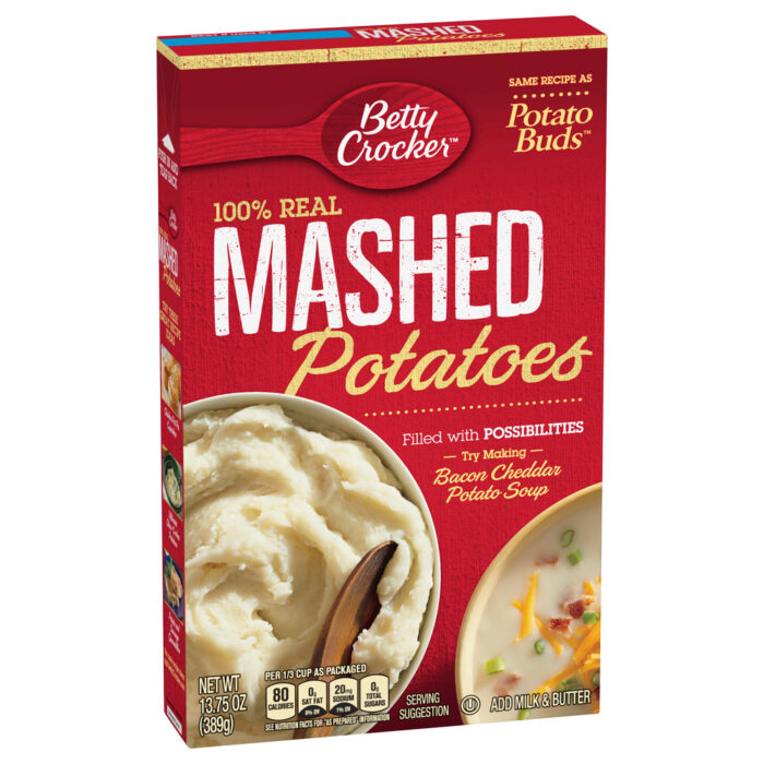 Betty Crocker, 100% Real Mashed Potatoes, Case Of 6, 13.75 Oz - Image 1
