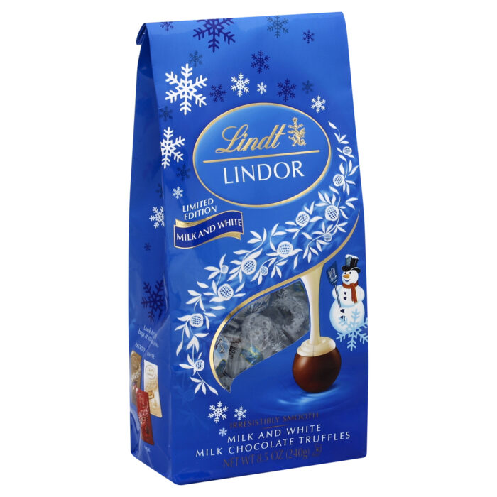 Lindt, Milk And White Chocolate Truffles, Case Of 12, 8.5 Oz - Image 1