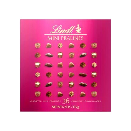 Lindt, Mini Pralines Magenta Bx, Case Of 8, 6.2 Oz