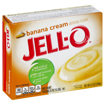 Jell-O, Jello Instant Banana Cream Pudding & Pie Filling, Case Of 24, 5.1 Oz