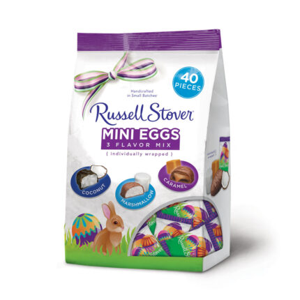 Russell Stover, Chocolates Mini Easter Eggs 3 Flavor Mix 40 Pcs, Case Of 6, 20.6 Oz