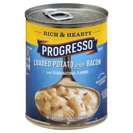 Progresso, Rich & Hearty Loaded Potato With Bacon Soup, Case Of 12, 18.5 Oz