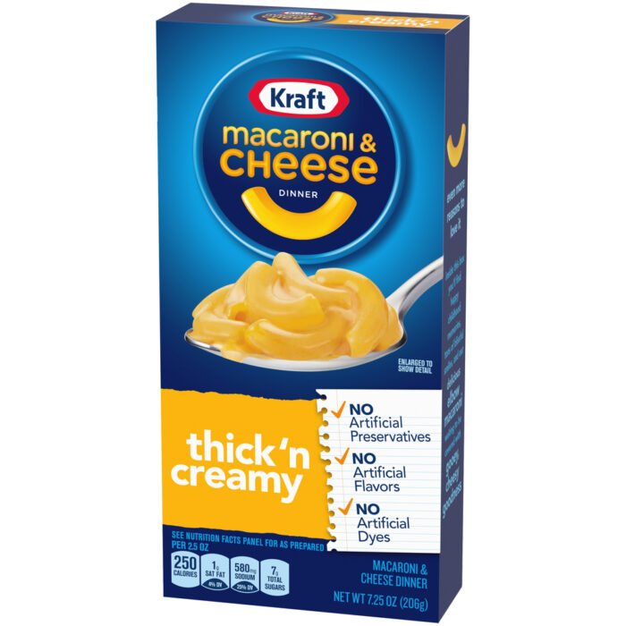 Kraft, Thick And Creamy Macaroni And Cheese Dinner Box, Case Of 24, 7.25 Oz - Image 1