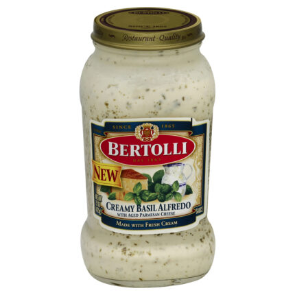 Bertolli, Creamy Basil Alfredo With Aged Parmesan Cheese Sauce, Case Of 12, 15 Oz
