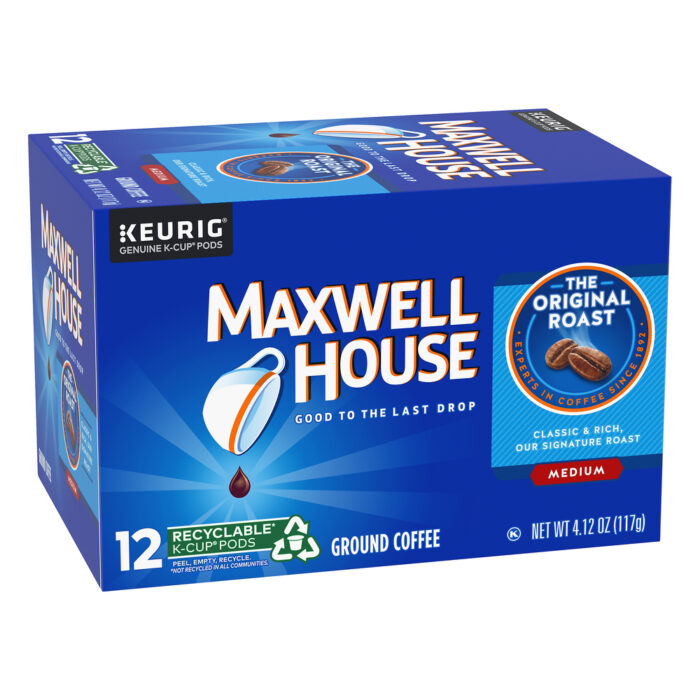 Maxwell House, K-Cup Pods Medium Ground The Original Roast Coffee, Case Of 6, 4.12 Oz - Image 1