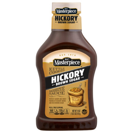 Kc Master, Kettle Cooked Hickory Brown Sugar Barbecue Sauce, Case Of 6, 18 Oz